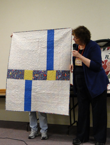 Cathy Hanson, back of quilt
